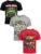 Monster Jam 3 Pack T-Shirts Toddler to Big Kid Grave Digger El Toro Loco Monster Mutt