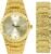 Techno Pave Men’s 45mm Nugget Design Watch & Bracelet Set, Diamond Accent Dial