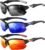 XVXV Polarized Sports Sunglasses for Men – UV Protection Lightweight Half Frame Sun Glasses for Running Fishing Golf